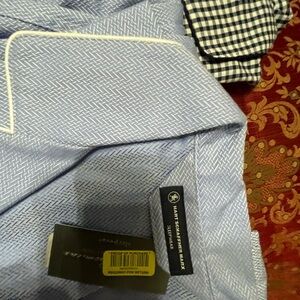 Brooks Brothers Light Blue Dress Shirt with White Piping